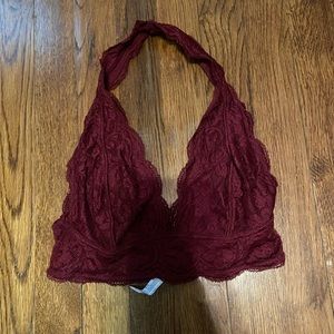 Burgundy bralette